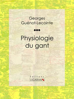 cover image of Physiologie du gant